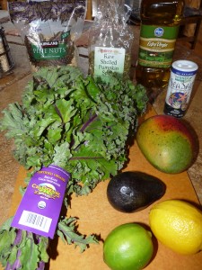 Kale salad ingredients