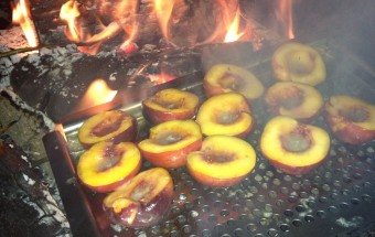 Fire roasted peaches