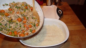 add vegies and turkey